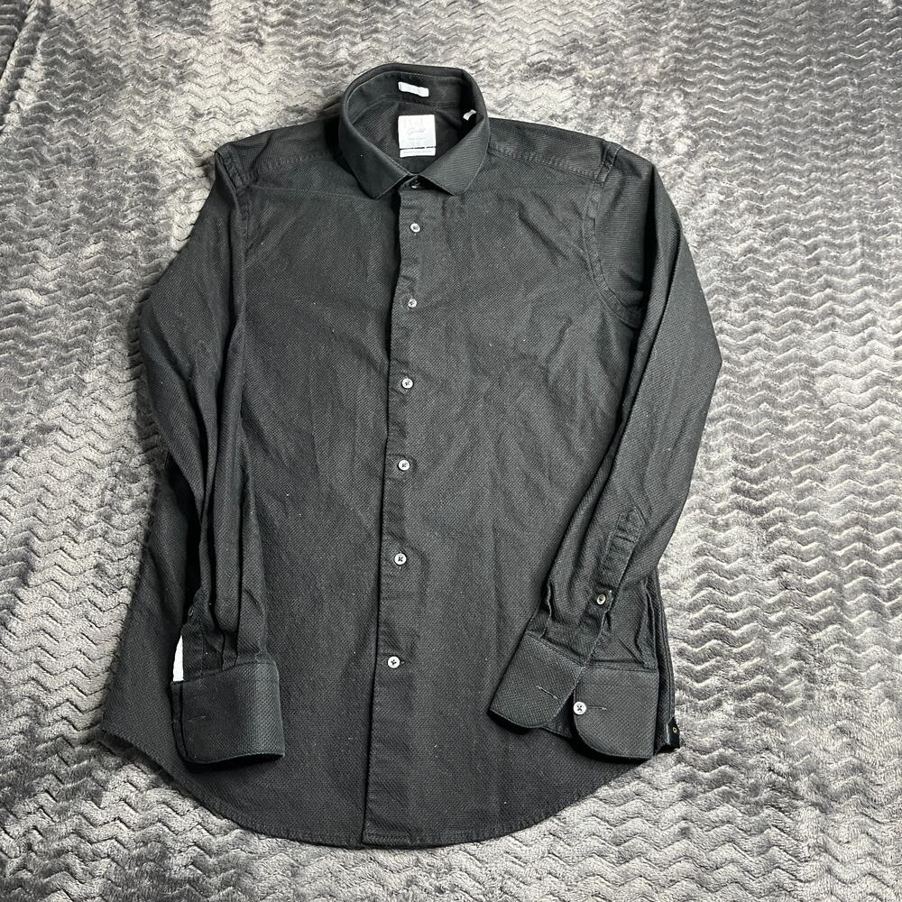 Rare Rabbit Mens size M Black Long Sleeve Button Down Shirt